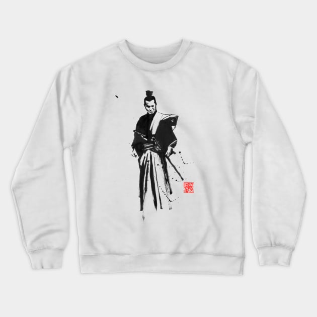 samurai and stain Crewneck Sweatshirt by pechane